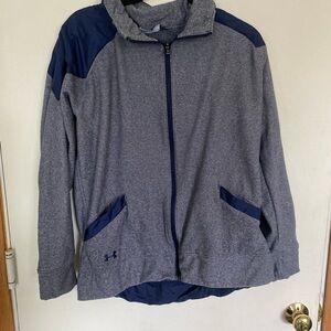 Ladies under Armour, cold gear, large zip up jacket